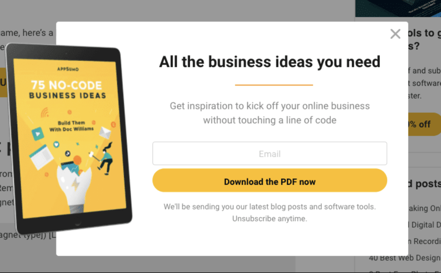 Appsumo'S 75 No-Code Business Ideas Deal Review: Unlock Innovation